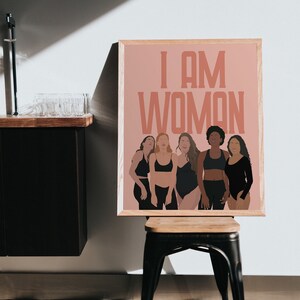 Starke Frau starke Frau Poster, Frauen Poster, Digitaldruck Poster für Zuhause, inspirierende Wanddekoration, motivierende Kunst, einzigartiges Wohndekor