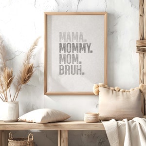 Mama Mommy Mom, Mothers Day Art, Mother&#39;s Day Gift, Gifts for Mom, Gift for Mother, Mom Printable Art, Mother&#39;s Day Print, Gifts for Her