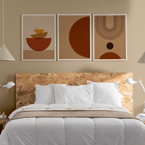 Terracotta Wall Art Print Set of 3, Mid Century Art Prints, Boho Wall Art Prints, Neutral Printable Posters, Minimalist Digital Prints