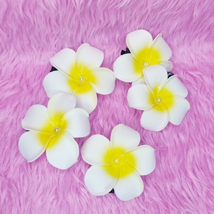 Plumeria hair clip~gyaru ahir accessories~y2k~kawaii hair accessories~ hair flower~y2k hair clip