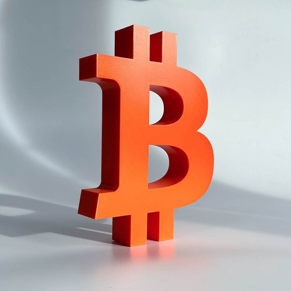 Décoration Bitcoin | Chiffre Bitcoin | art Bitcoin | cadeau de marcheur | décor de la salle des marcheurs | art cryptographique | décor bitcoin