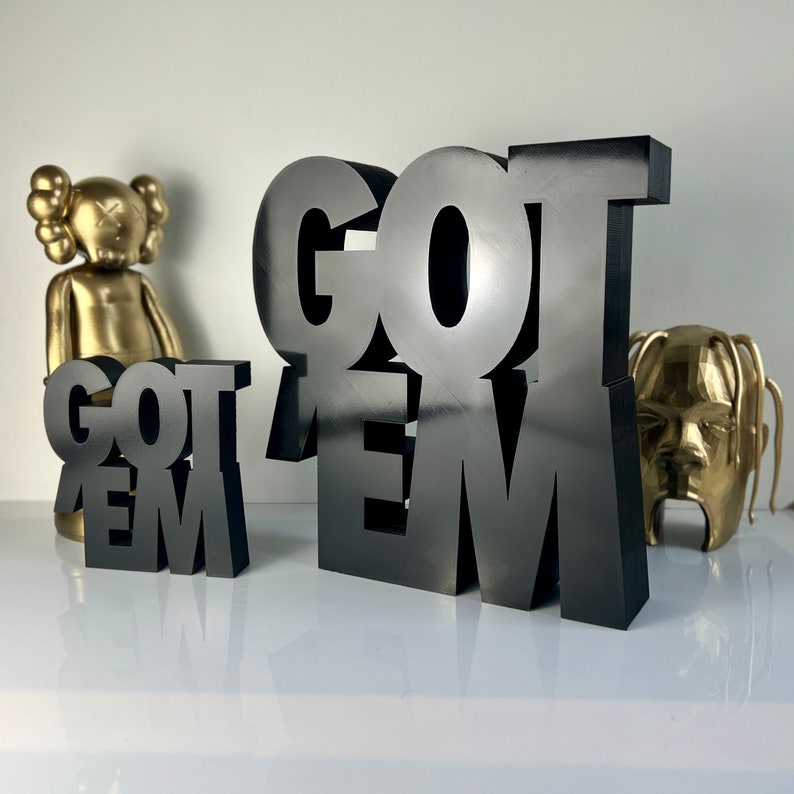 SNEAKERHEAD Gift GOT EM Figure Home Decoration Desk Decor Logo Decoration Hypebeast Decor image 1