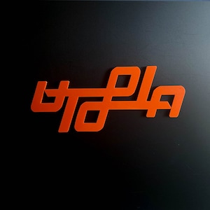 UTOPIA 3D-Wanddekoration, Travis Scott Sneakerhead, Geschenk, Heimdekoration, Hypebeast-Dekor