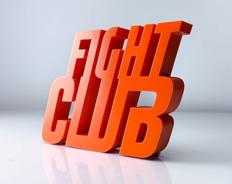 Fight Club Figura Regalo Decorazione per la casa Decorazione per scrivania Logo Statua Brad Pitt Idea regalo Film Fight Club Film