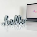 Apple Hello Decor Inspired by Vintage Apple Mac Computers Art Decor Home Decor Gift Desk Decor product logo