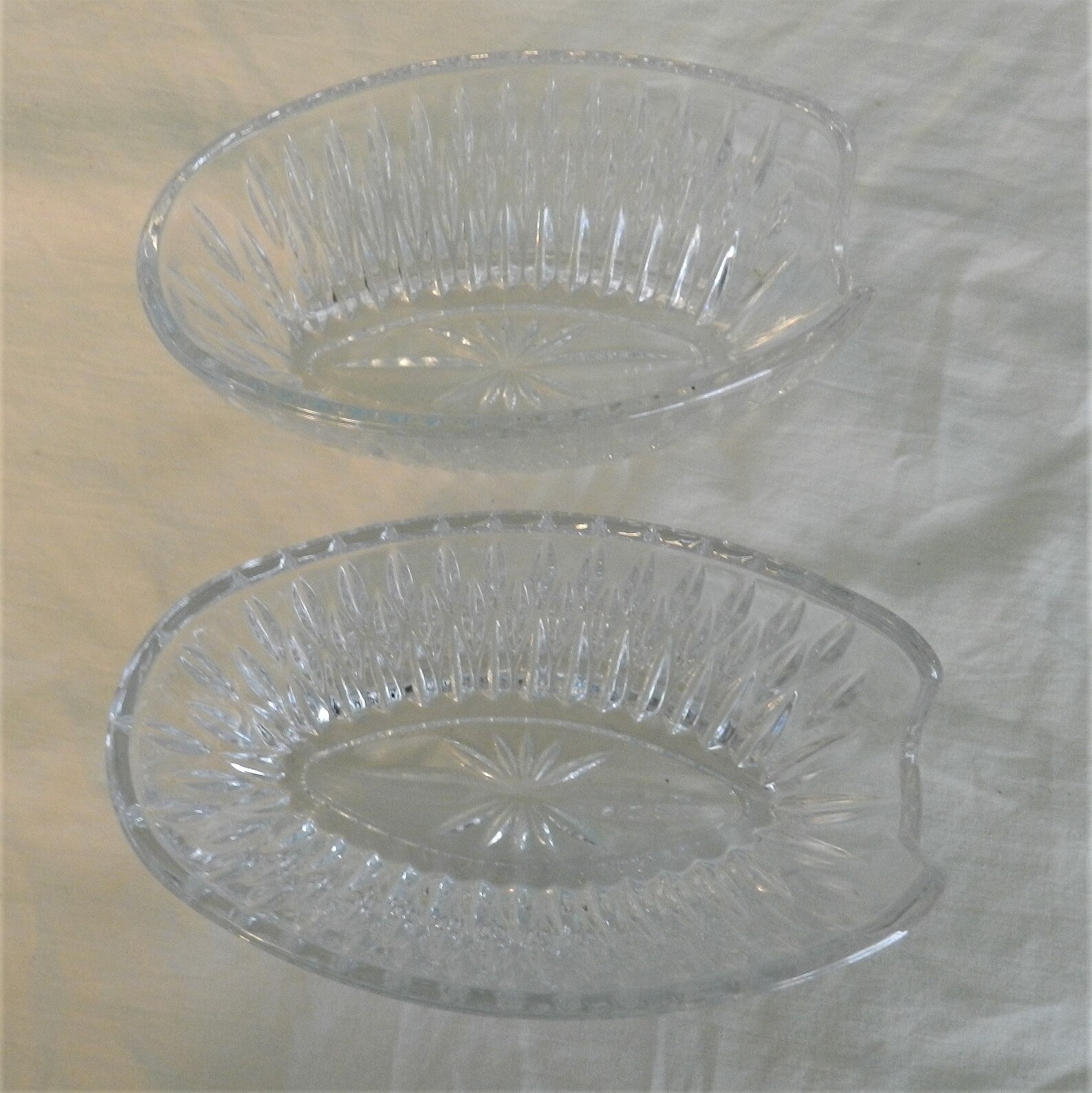 Vintage Princess House Lead Crystal Spoon and Fork holder set Etsy