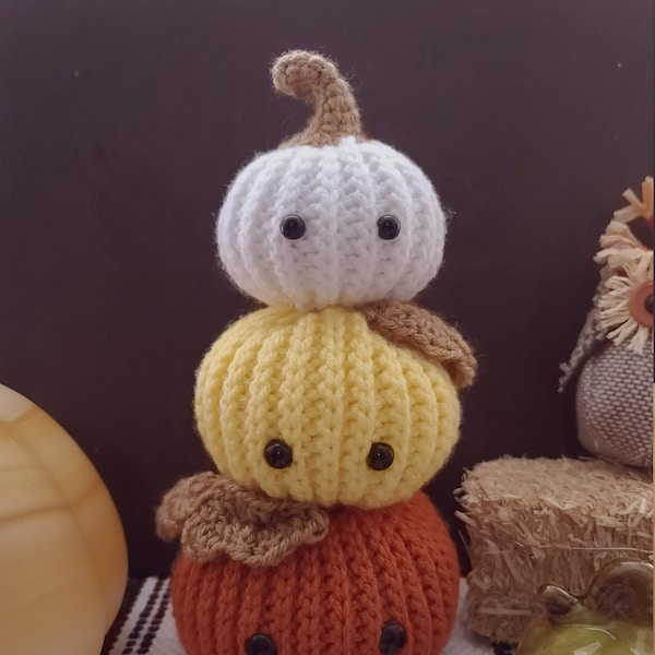 Crochet pumpkin pattern, crochet fall decor, beginner crochet pattern pdf download