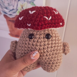 Pilz häkeln - Amigurumi Anleitung für Anfänger - Pflanzen häkeln