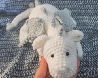 Gehaakt drakenpatroon, haakpatroon voor beginners, babydraak