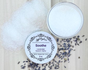 Epsom Salt Soaks Essential Oils Bath Salt Gift Epsom Salt Bath Salt Soak Spa Salt Gift for Her Essential Oil Bath Natural Bath Gift for Mom