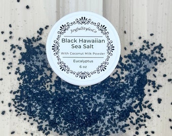 6 oz sale da bagno spa regalo olio essenziale spa sale regalo per lei sale marino hawaiano nero ammollo sale da bagno ammollo sale marino bagno sale naturale bagno regalo