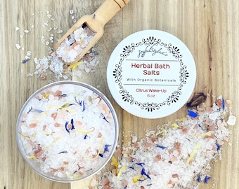 6 Unzen Badesalz Kräuterbad einweichen Totes Meersalz Spa-Salze Geschenk für sie ätherische Öle Bad Botanicals Badezubehör Epsom Salze Natürliches Bad