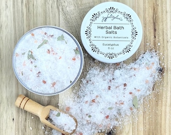 6 Unzen Badesalz Kräuterbad einweichen Totes Meersalz Spa-Salze Geschenk für sie ätherische Öle Bad Botanicals Badezubehör Epsom Salze Natürliches Bad