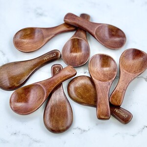 Wooden Scoop for Montessori Sensory Play Scoop for Play Small Wooden Scoop Toy Wooden Toy Spoon Mini Montessori Spoon for Sensory Bin Spoon