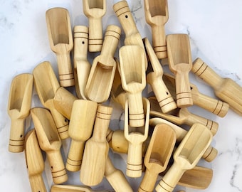 Mini Wooden Spoon Mini Bath Salt Spoon Gift Bamboo Spoon Bulk Wooden Scoop for Bath Salt Scoop Small Wooden Coffee Spoon for Coffee Scoop