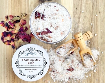 Coconut Milk Bath Soak Gift for Mom Bath Gift Organic Bath Soak Natural Bath Salt Gift Natural Milk Bath for Mother Gift Natural Spa Gift