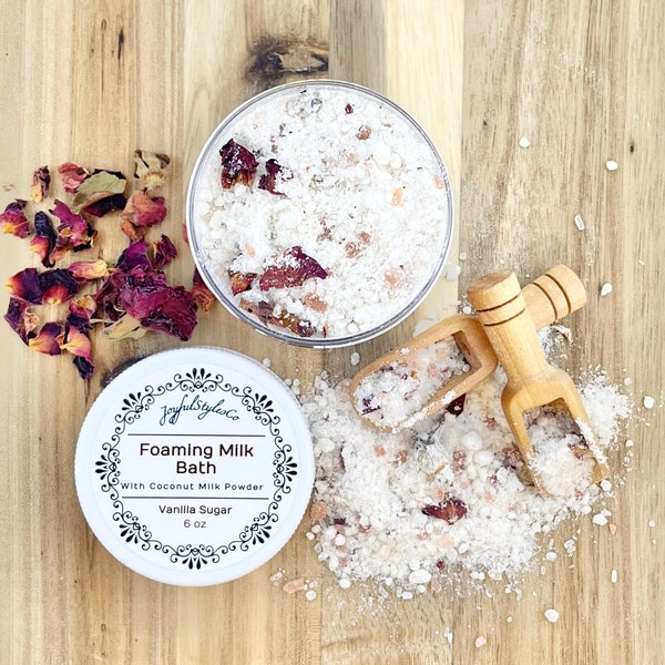 Coconut Milk Bath Soak Gift for Mom Bath Gift Organic Bath Soak Natural Bath Salt Gift Natural Milk Bath for Mother Gift Natural Spa Gift