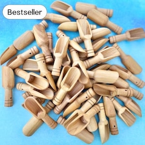 Schütten Mini Holzlöffel Großhandel kleine Schaufeln für Geschenk Schüttgut Holzlöffel Kleine Holzschütte Schütte Schütten Holzlöffel Geschenke