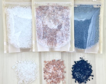 Sali da bagno Regalo spa Olio essenziale Regalo spa per lei Sale marino Ammollo Sale da bagno Ammollo Sale da bagno vegano Regalo da bagno naturale Favore di partito Regalo da bagno