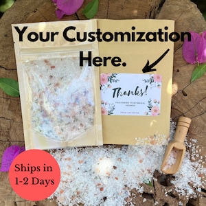 Bridal Shower Favor Bath Salt Packet Bridal Shower Gift Party Favor Bridal Shower Bath Favor Gift for Bridal Shower Gift Bridal Shower Favor
