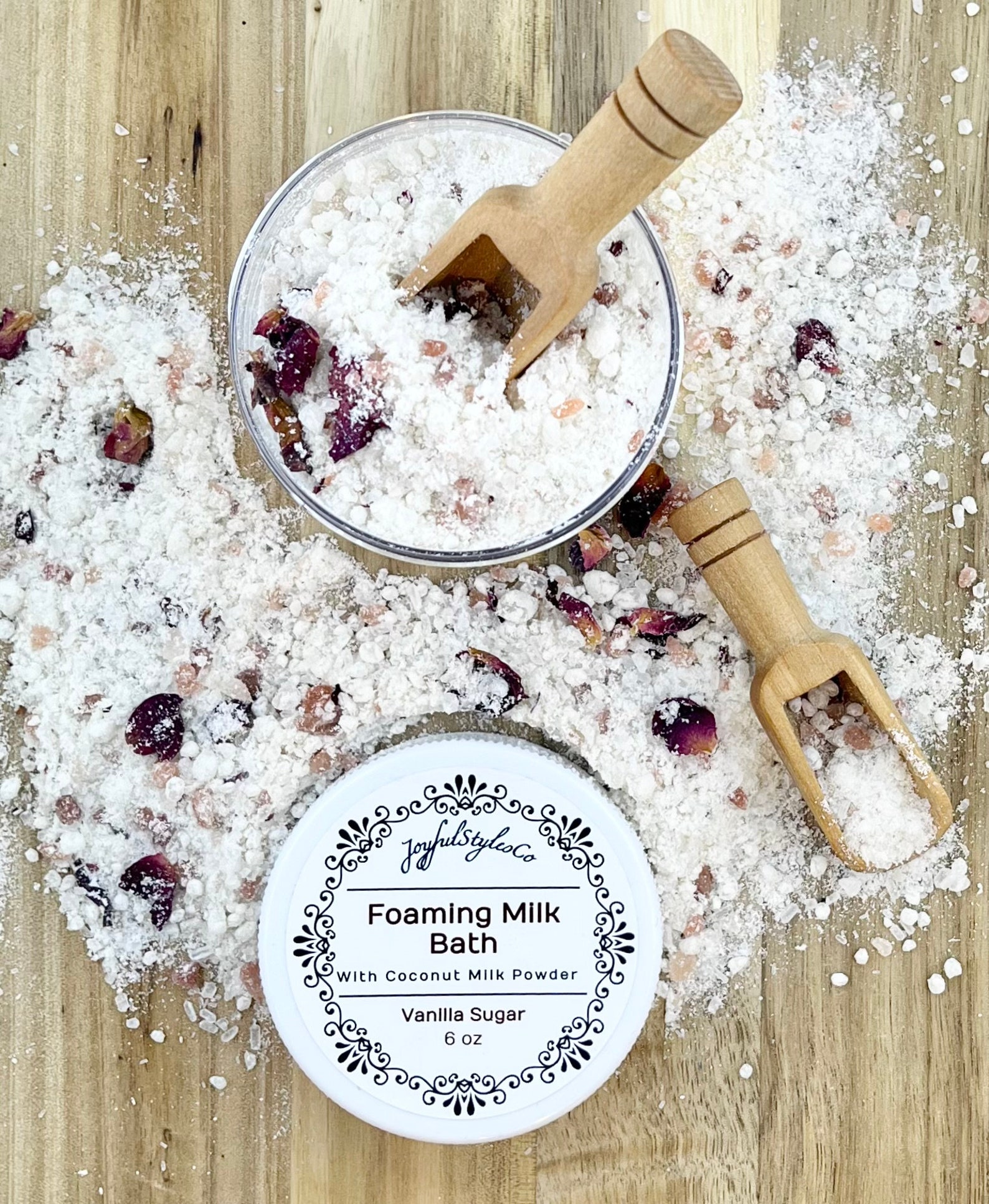 Milk Bath Party Favor Coconut Milk Powder Bath Pouch Milk Bath Soak