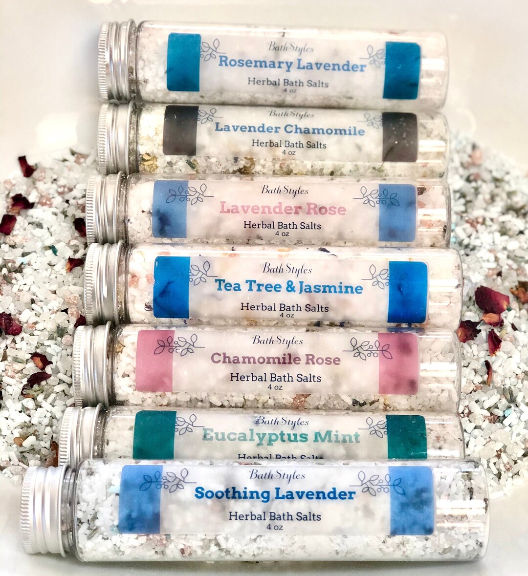 Bath Salt Tube Bath Salt Party Favor Herbal Bath Gift Favor Gift for