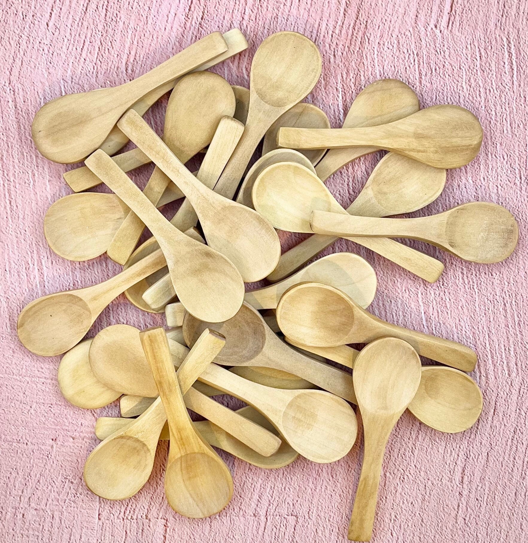 Large Wooden Scoops Unfinished 8 inch, Pack of 5 Birch Wooden Scoops for  Canisters, Flour & Sugar Containers and Bath Salts, by Woodpeckers