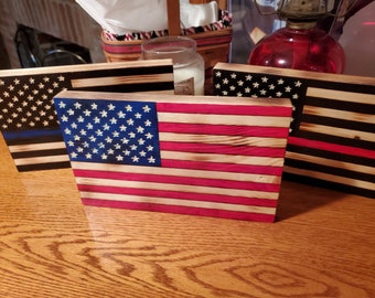 Wood Desk Flag