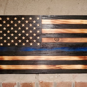 Thin Blue Line Wall Plaque
