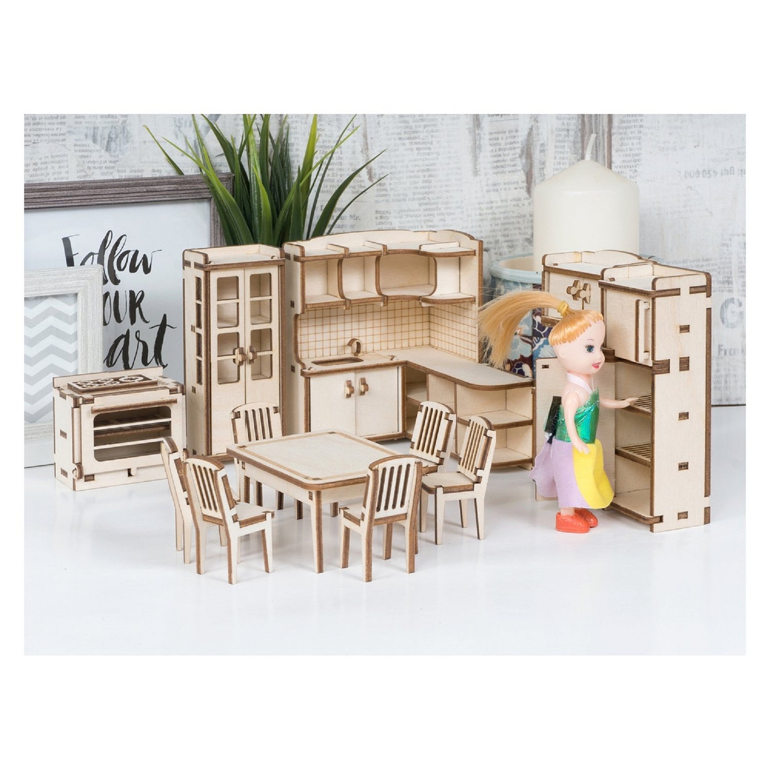 Furniture for dolls Dollhouse furniture wooden dollhouse Etsy