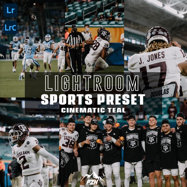 2 Cinematic Mobile & Desktop Lightroom Sports Preset, Dramatic Photo Filter for Sports Photography, and Instagram influencers