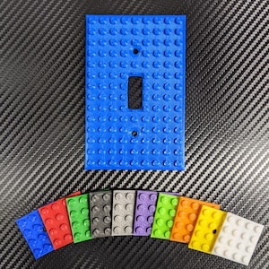 Standard & Oversize Sizes: Building Block Light Switch Cover Plate