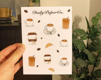 Coffee Sticker Sheet - Sticker Sheet