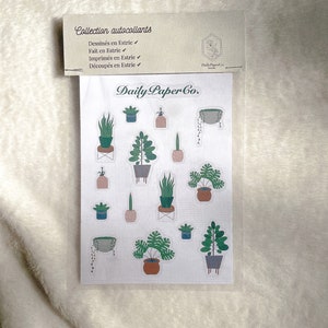 Feuille d’autocollants de plante - Plant sticker sheet