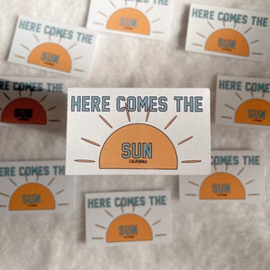 Autocollants soleil - Here Comes The Sun Sticker
