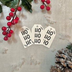 Étiquette identification / cadeau de noël / carte de remerciement / papeterie / cadeau de noël / ensemble de 10 / balises cadeaux
