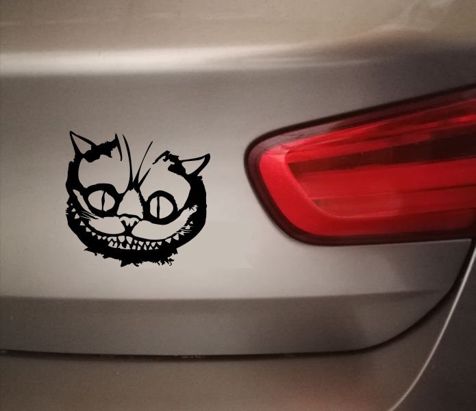 Aufkleber Auto Motorhaube Autoaufkleber Tattoo Tuning Kratz Katze Kätzchen  112