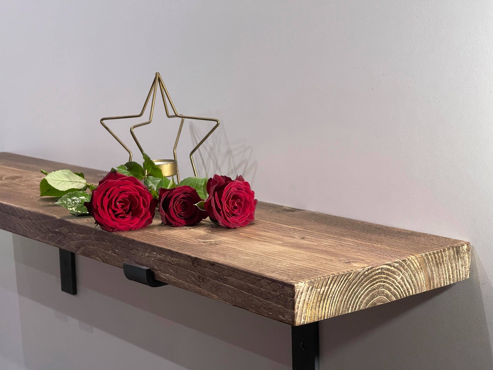 Estantes Scaffold tabla de estantes rústico madera maciza Etsy