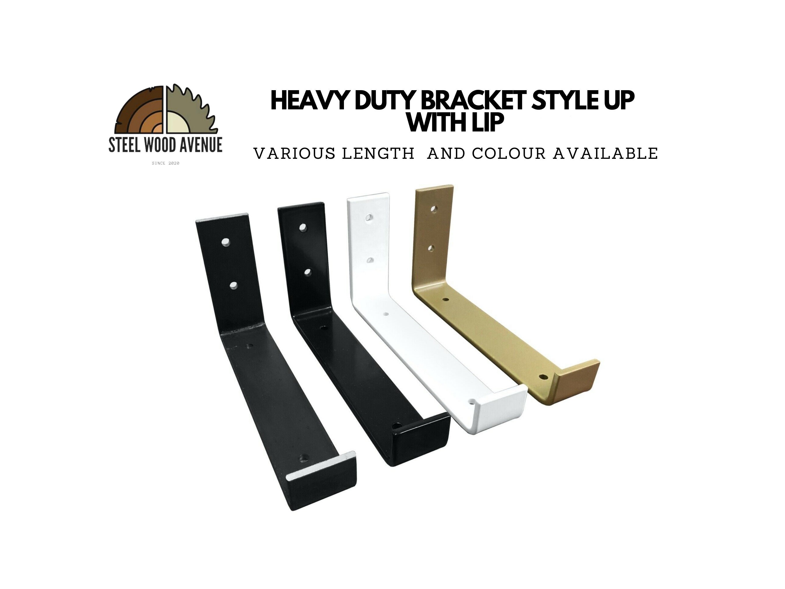 Heavy Duty Shelf Bracket - Various Colours Available