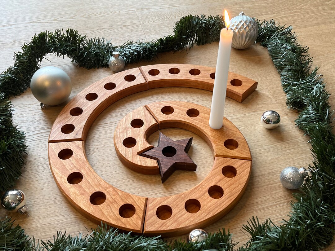 Christmas Decor Waldorf Spiral Advent Calendar Sprial Etsy