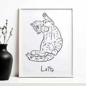 Custom Dog Portrait, Funny Pet Portrait, Ugly Dog Drawing, Line Art Drawing, Personalized Pet Gift, Badly Drawn Pet Poster, Dog Lover Gift