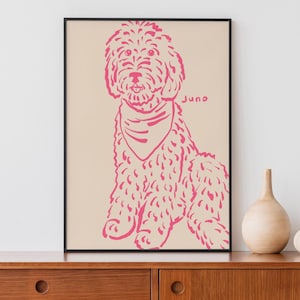 Custom Pet Portrait, Badly Drawn Pet Portrait, Custom Dog Line Drawing, Cat Wall Prints, Pet Illustration, Dog Lover Gift, Custom Dog Photo