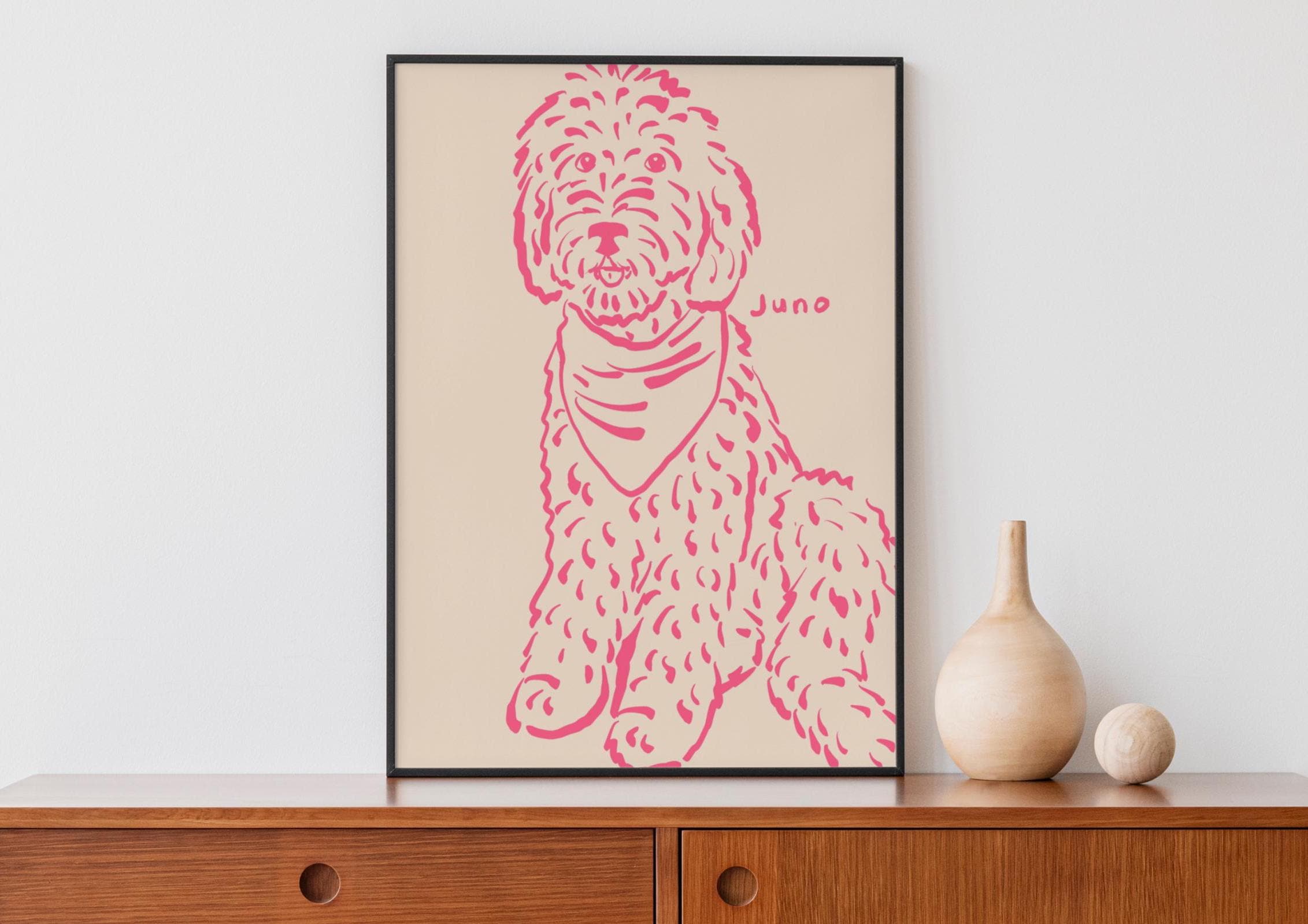 Custom Pet Portrait, Badly Drawn Pet Portrait, Custom Dog Line Drawing ...