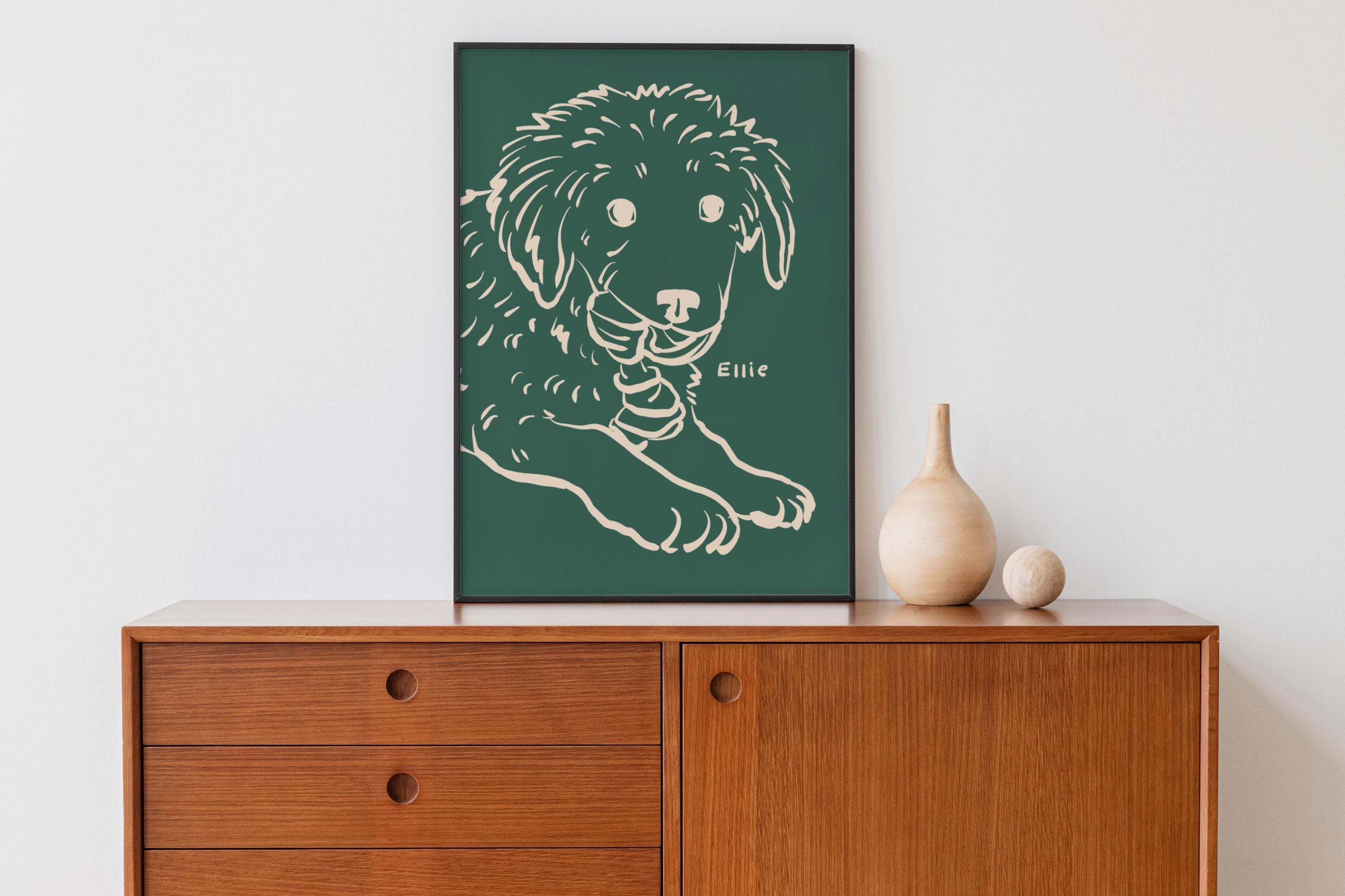 Custom Pet Portrait, Badly Drawn Pet Portrait, Custom Dog Line Drawing ...
