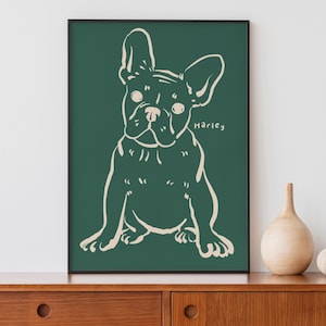 Portrait d'animal de compagnie, portrait de chat de chien personnalisé, dessin de chien personnalisé, dessin au trait pour animal de compagnie, cadeau pour amoureux des chiens, impressions d'art mural chien chat, illustration d'animal de compagnie