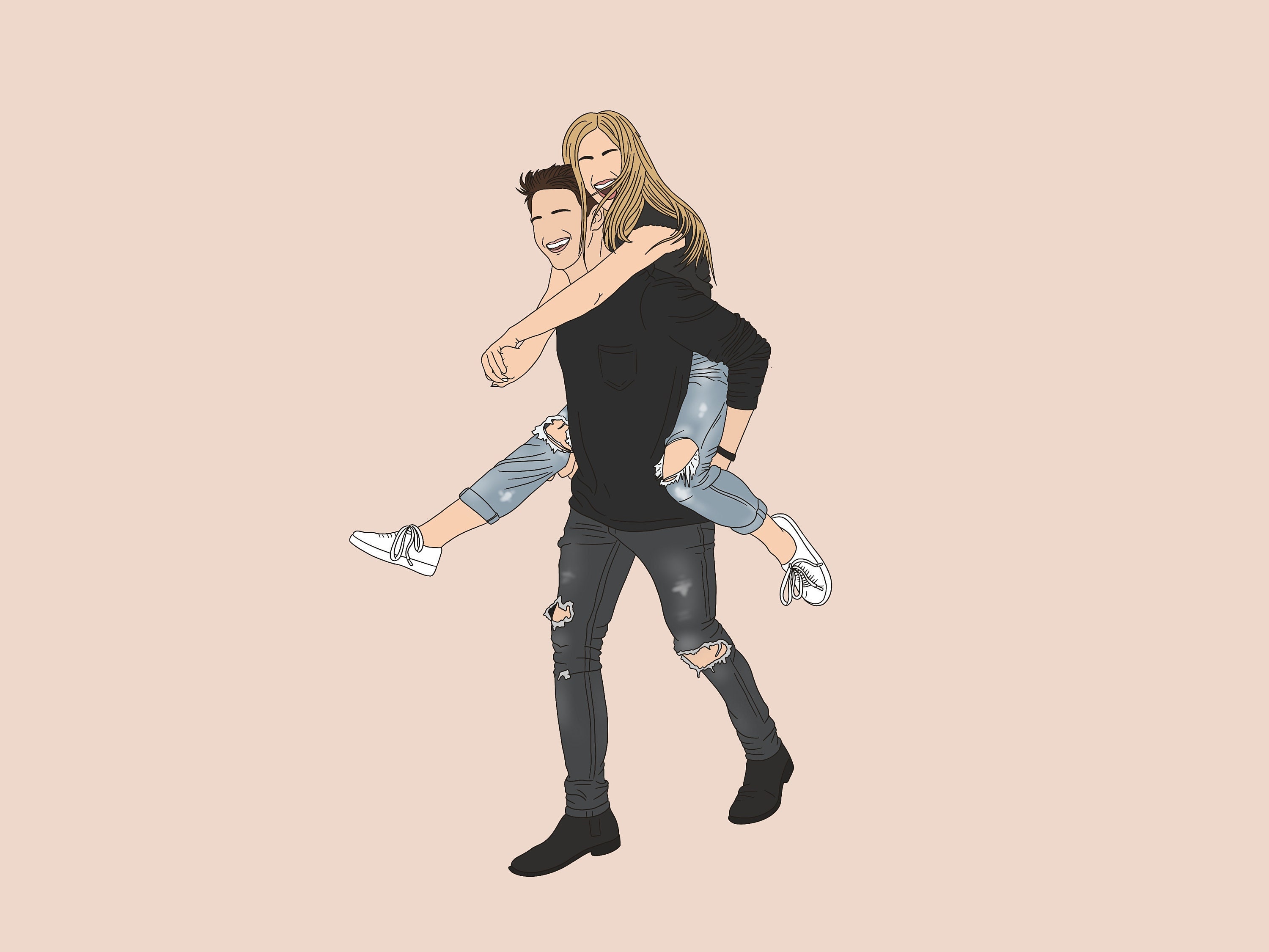 Custom Minimalist Portrait Faceless Portrait Personalised - Etsy