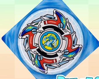 Dragoon Beyblade draaiende sleutelhanger
