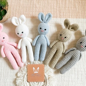 Crochet Amigurumi Stuffed Doll Bunny for baby/kids, Photo Prop, Handmade Unique Newborn Gift, Announcement Baby Shower Gift