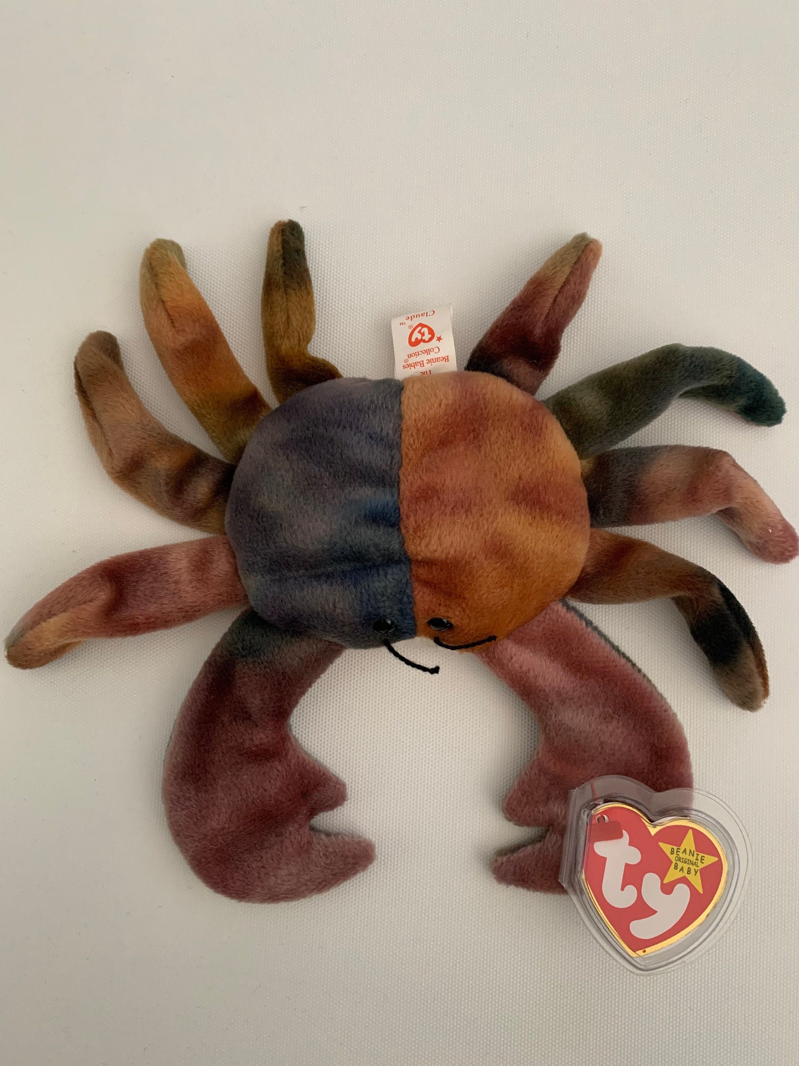 RARE Claude the Crab Ty Beanie Baby 1996 Etsy