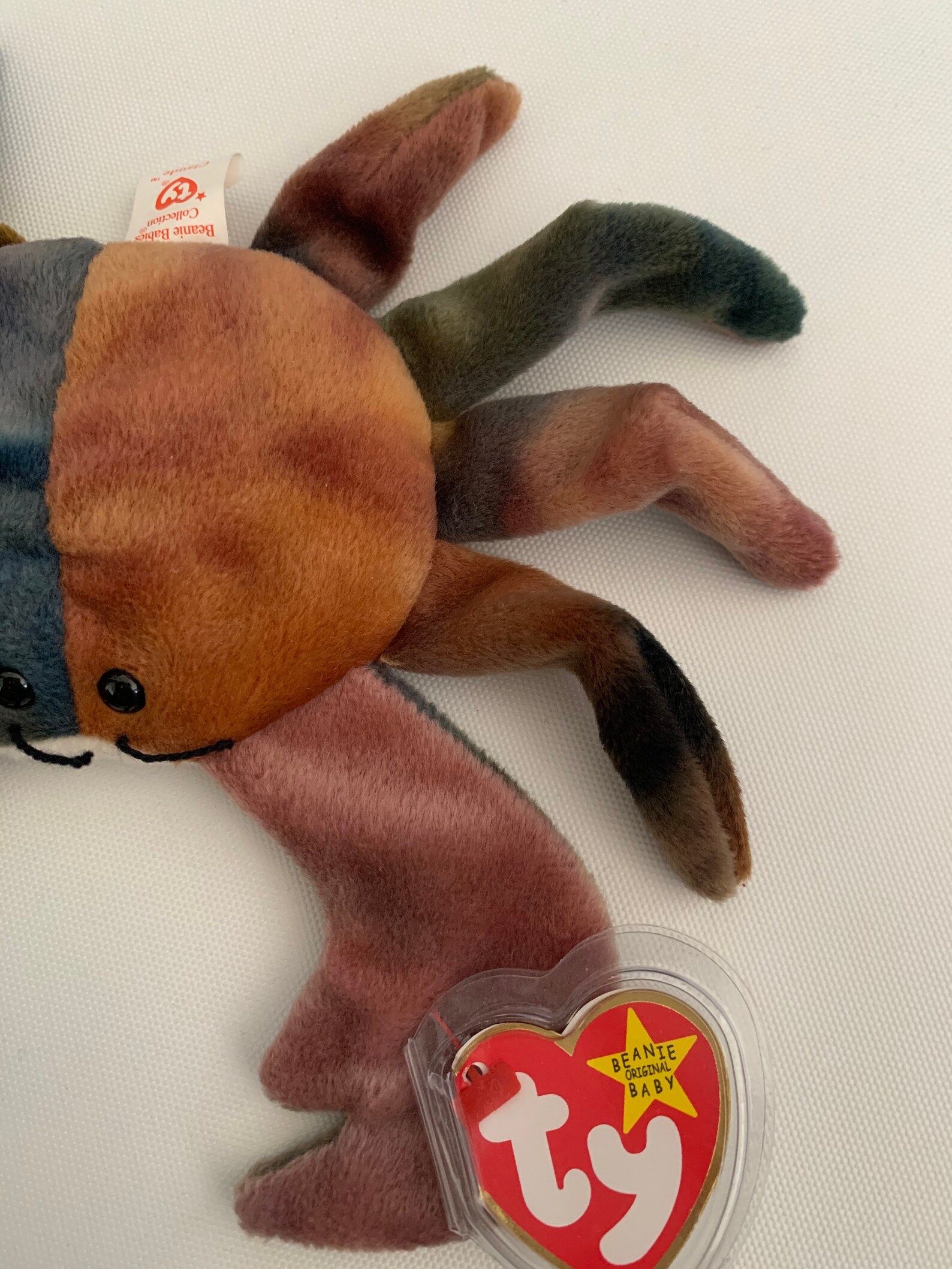 RARE Claude the Crab Ty Beanie Baby 1996 Etsy